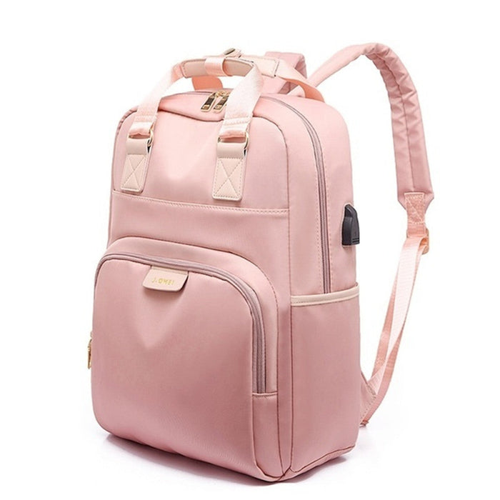 Bolsa para computadora portátil de lona - Mochila multifuncional y mochila para el campus - Diseñado para mujeres modernas y con estilo