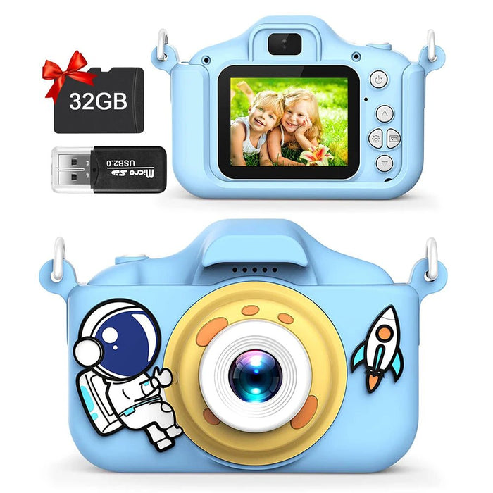 40MP HD Dual Lens Digital Cartoon Kids Camera Children's Mini Cameras Toys 2 Inch HD Screen For Boy Girl Christmas Birthday Gift - Shopsta EU