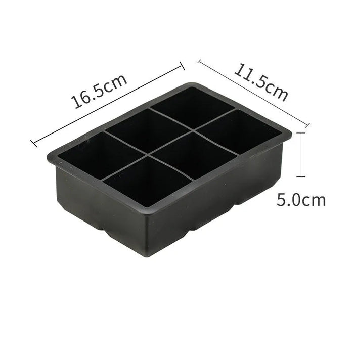 4/6/8/15 Grid Big Ice Tray Mold Giant Jumbo Large Food Grade Silicone Ice Cube Square Tray Mold DIY Ice Maker Ice Cube Tray - Shopsta EU