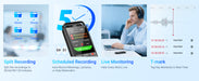 144GB Digital Voice Recorder — Voice-Activated for Lectures, Meetings & Interviews