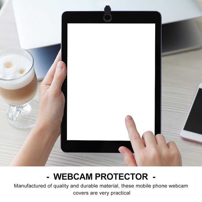 5-pack Ultra-Thin Webcam Privacy Covers for Laptops, Tablets and Phones — Black