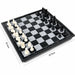 3-in-1 Folding Magnetic Chess, Checkers & Backgammon – 19.1 x 19.7cm Travel Set