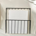 Wall-Mounted Iron File Holder — Single-Tier Magazine & Letter Rack (Gold or Black)