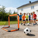 Portable Foldable Football Goal Set with Ball and Pump for Kids' Garden Play
