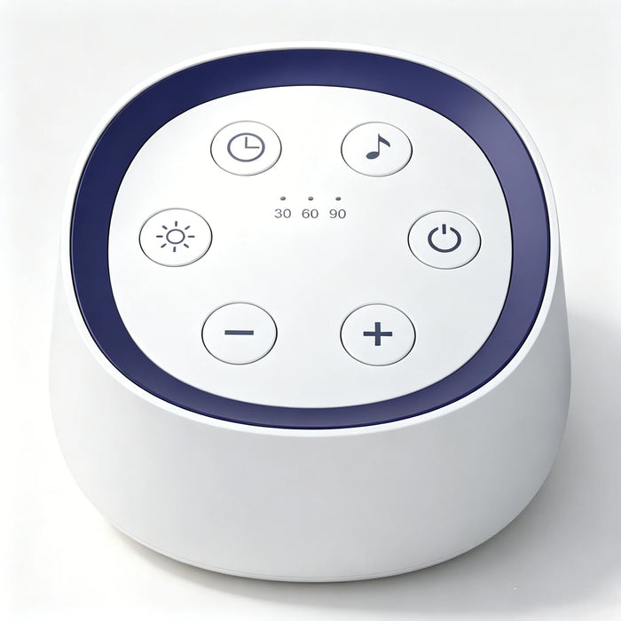 Portable White Noise Machine for Babies — 24 Soothing Sounds, Night Light, Timer, Rechargeable
