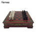Retro Terracotta Warriors Chess Set – 26cm Wooden Board with Resin Pieces