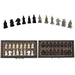 Retro Terracotta Warriors Chess Set – 26cm Wooden Board with Resin Pieces