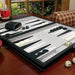 Classic Backgammon & Chess Set in Folding PU Leather Case – Portable Travel Game