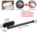 Stainless Steel Paper Towel & Toilet Roll Holder — Adhesive or Screw-Fix