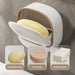 Waterproof Soap Dish – Non-slip, Leak-proof Shower & Sink Soap Holder (Plastic, L)