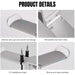 PC Gaming Aluminium Dual Headset Stand — Under-Desk Clamp with Adjustable Rotating Arm