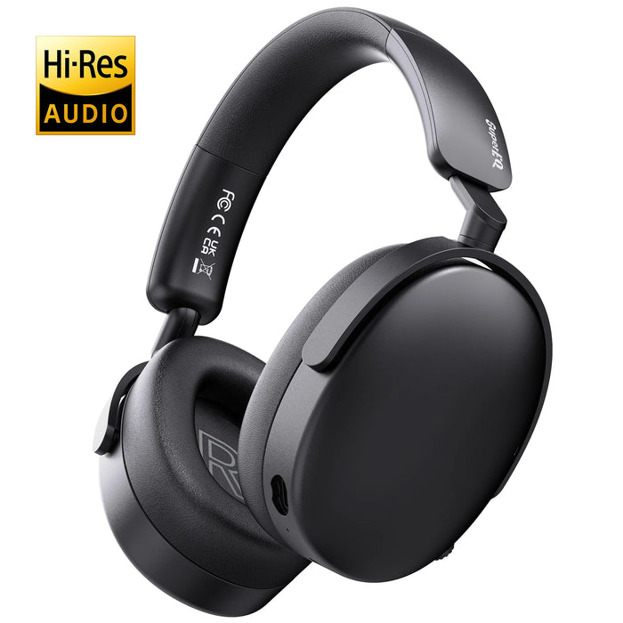 Oneodio SuperEQ A200 - Trådlösa Bluetooth 5.4-hörlurar med hybrid aktiv brusreducering och Hi-Res-ljud - Perfekt over-ear headset med 6-mikrofon AI ENC för akustiska entusiaster