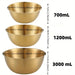 3pc Stainless Steel Mixing Bowls — Oven & Dishwasher Safe with Measurement Marks