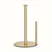 Stainless Steel Paper Towel Holder with Weighted Base — Heavy-Duty Countertop Dispenser
