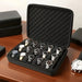 15-Slot Watch & Jewellery Storage Box — Velvet, Portable, Black