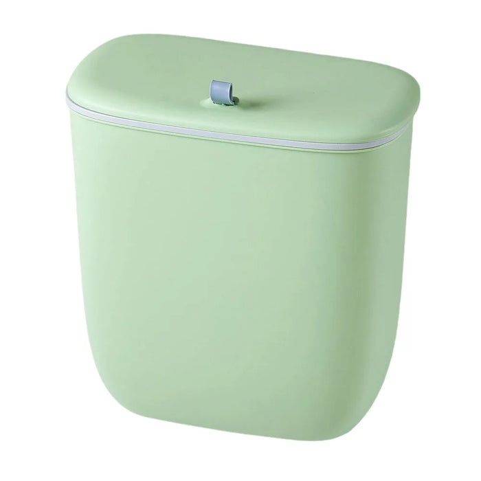 12L Hanging Kitchen & Bathroom Bin with Lid — Door or Wall Mount