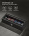 Watch Box for 6 Watches with Glass Lid and Removable Pillows