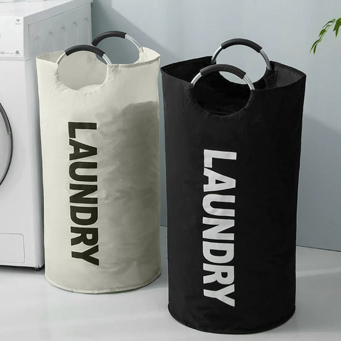 Large 90L Oxford Laundry Bag with Padded Handles – Foldable Clothes Storage