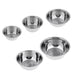 5‑Piece Stainless Steel Mixing Bowl Set — Nesting, Non‑Slip