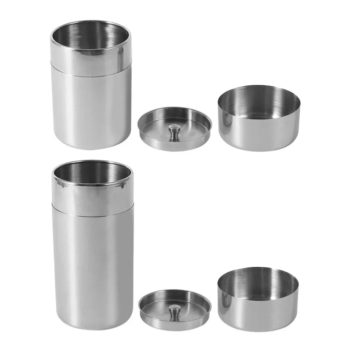 Stainless Steel Tea Canister – 400ml or 550ml with Tight-Fitting Sliding Lid