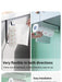 Paper Roll Holder — No-Drill Under-Cabinet Towel & Cling Film Rack (White/Black)