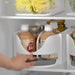 Rotating Fridge Organiser Bin – Soda Can & Bottle Holder, 360° Access