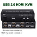 Dual Monitor HDMI KVM Switch 2X2 USB 3.0/2.0 4K 60Hz Extended Dispaly HDMI KVM Switch 2 Monitors 2 Computers USB sharing KVM