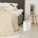 Slim Press-Top Bin with Lid and Wheels — Small Kitchen & Bathroom Waste Basket