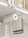 No-drill Cabinet Hanger Paper Towel & Toilet Roll Holder – Iron Wall/Cabinet Storage