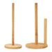 Bamboo Paper Towel Holder – Vertical Anti-Skid Tissue Stand for Kitchen & Home