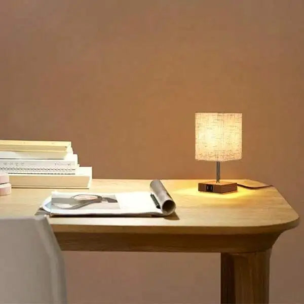 LED-skrivbordslampa från Bedside Lamps - beröringskänslig dimbar bordslampa med USB- och Type C-port, snabbladdning, ögonskydd - idealisk läslampa för studenter och långvariga läsare