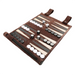 Travel Chess & Backgammon Set — Roll-Up Board with Stones & Dice
