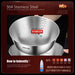 304 Stainless Steel Mixing Bowl (16–30cm) — LFGB Certified with Measuring Scale