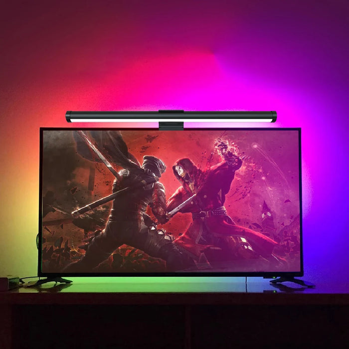 LED Monitor Light Bar — Hanging Screen Lamp, Stepless Dimmable, RGB Option