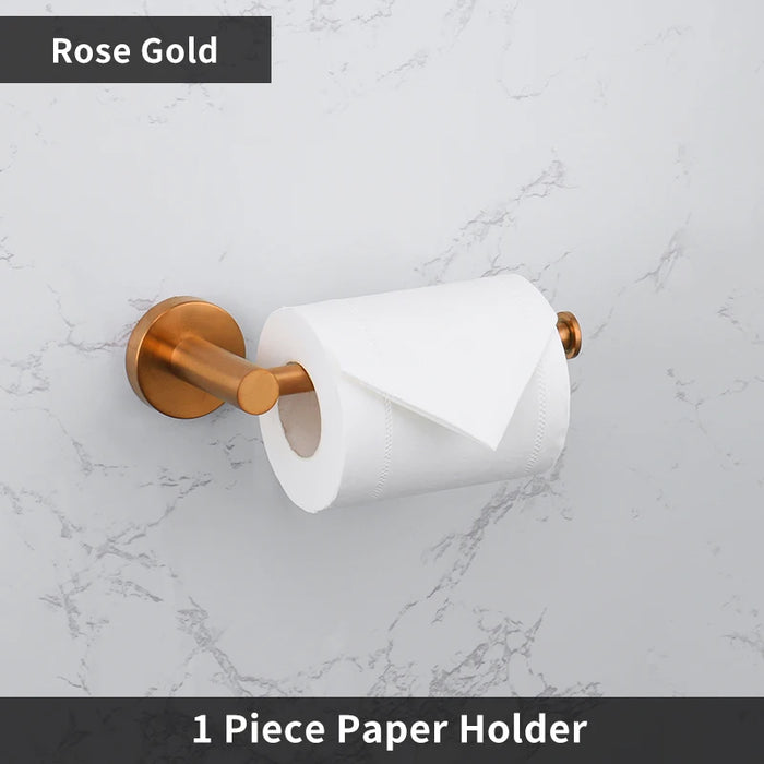 SUS304 Stainless Steel Wall-Mount Toilet Roll Holder — Multiple Finishes