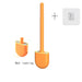 Silicone Soft‑Bristle Wall‑Mounted Toilet Brush with ABS Handle