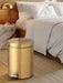Modern 5L Stainless Steel Foot Pedal Bin — Champagne Gold