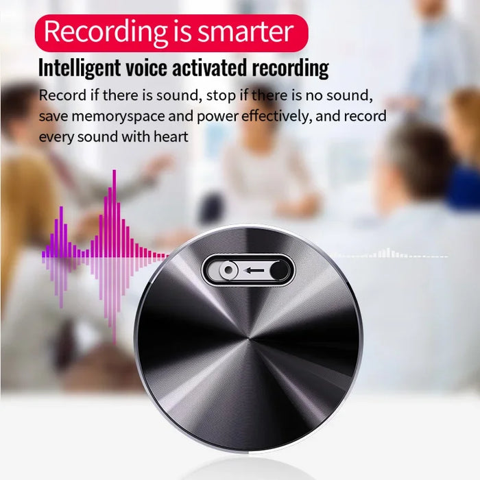 Mini Voice-Activated Recorder Q37 with Built-in Magnet — Portable WAV/MP3 Dictaphone