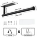 Stainless Steel Punch-Free Paper Towel Holder – Under-Cabinet Roll & Film Dispenser