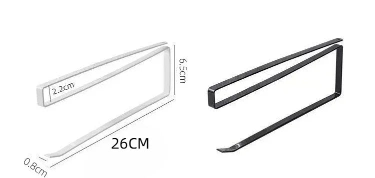 No-drill Cabinet Hanger Paper Towel & Toilet Roll Holder – Iron Wall/Cabinet Storage