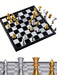 Magnetic Folding Chess Set — Gold & Silver Pieces, Portable Travel Board (7.5 in & 9.8 in)