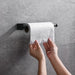 Self-Adhesive Punch-Free Toilet & Towel Roll Holder, Stainless Steel Wall Mount