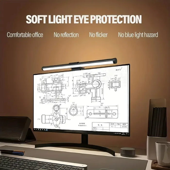 CCT USB Monitor Light Bar — Eye‑Care Screen Lamp for Desk & Study (30cm CCT or 44cm CCT‑RGB)