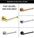 SUS304 Stainless Steel Wall-Mount Toilet Roll Holder — Multiple Finishes