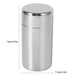 Stainless Steel Tea Canister – 400ml or 550ml with Tight-Fitting Sliding Lid