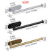 Stainless Steel Paper Towel & Toilet Roll Holder — Adhesive or Screw-Fix