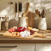 Bamboo Charcuterie Board Set - Wooden Cheese Serving Tray with Cutlery