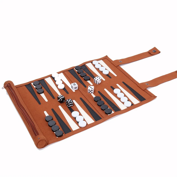 Portable Backgammon Set — Travel Board for Adults & Children