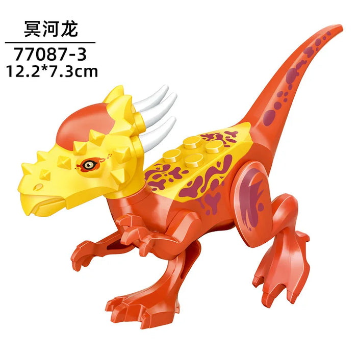 Tyrannosaurus Rex Building Block Figure — Jurassic Dinosaur Brick Toy (LEGO-compatible, 1pc)