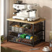 Space-saving Kitchen Countertop Storage Rack with Drawers & Metal Baskets
